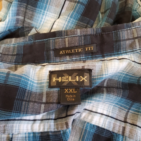 Helix xxl long sleeve button down shirt. Athletic fit. - Picture 5 of 13
